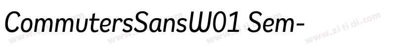 CommutersSansW01 Sem字体转换